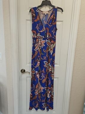 Philosophy Royal Blue Paisley Maxi Dress